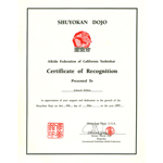 Certificate of Recognition, May 7, 1997