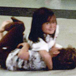 Sarah Lou Ann Wilkes - Performing a Kasa Katame Judo hold with one of the new students of Laurel Bay Judo Club.