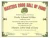 Doshu Edward Wilkes - Leadership Award and Induction into the Masters 2000 Hall of Fame