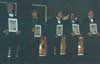 While Master Steve Spry was inducting others into the Masters 2004 Hall of Fame, Master Spry was himself inducted into the World Master 2004 Hall of Fame. From left to right: Master Spry (Missing names will be provided later)